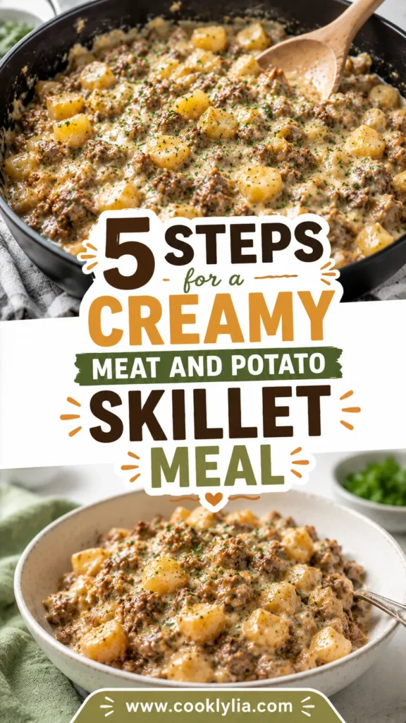 Creamy Meat and Potato Skillet Meal