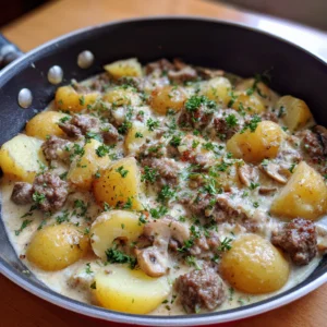 Creamy Meat and Potato Skillet Meal