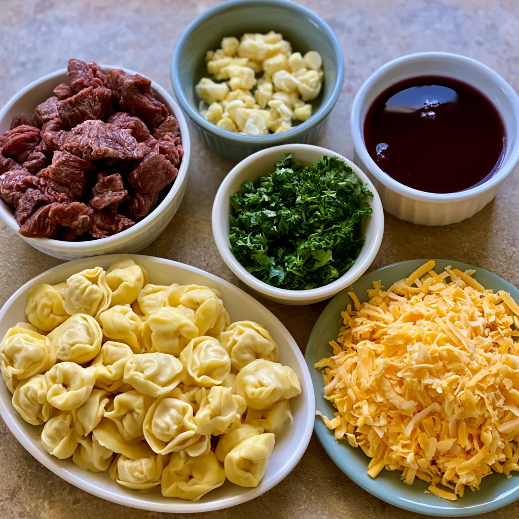 Creamy cowboy butter tortellini steak bites