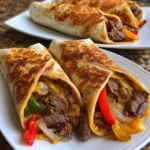 Crispy Philly Cheesesteak Wraps