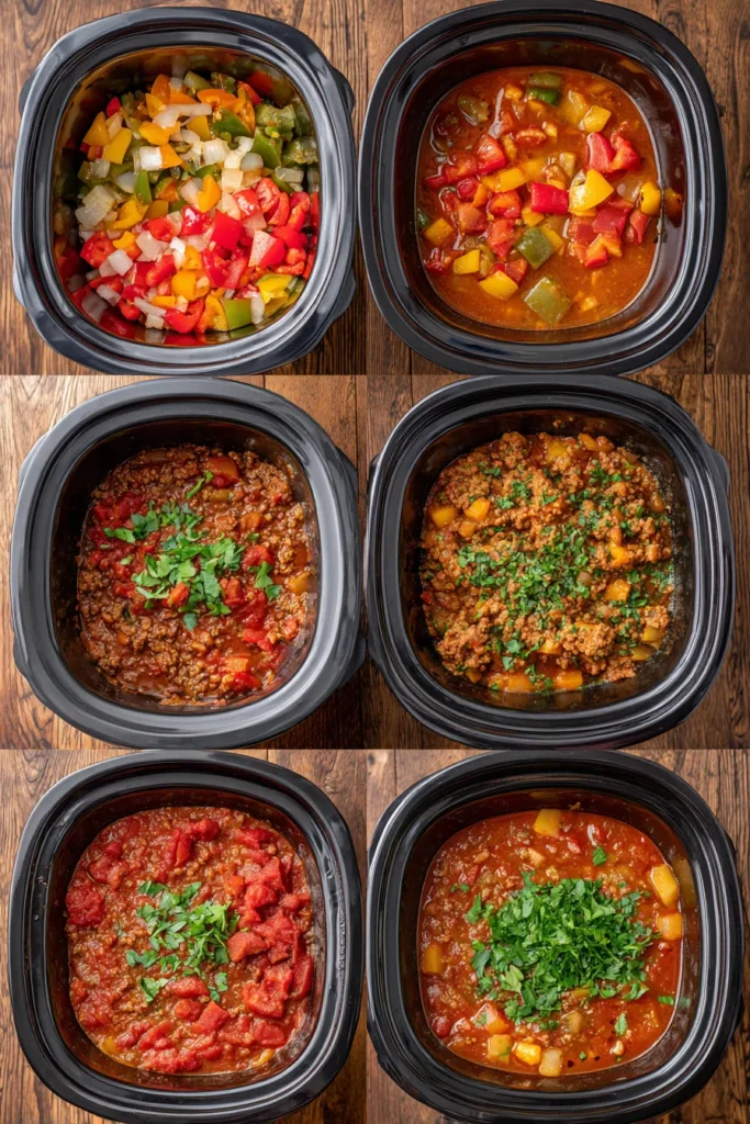 Crock Pot Stuffed Pepper Soup
