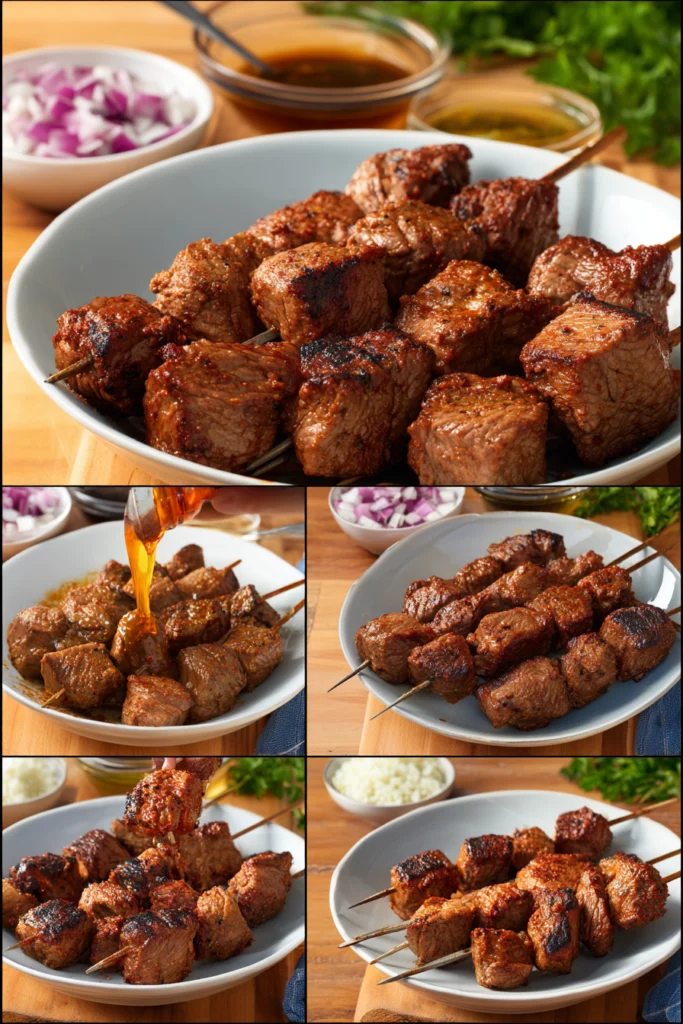 Easy Grilled Beef Shish Kabob Recipe