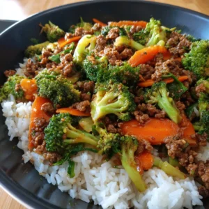 Easy Ground Beef Stir Fry