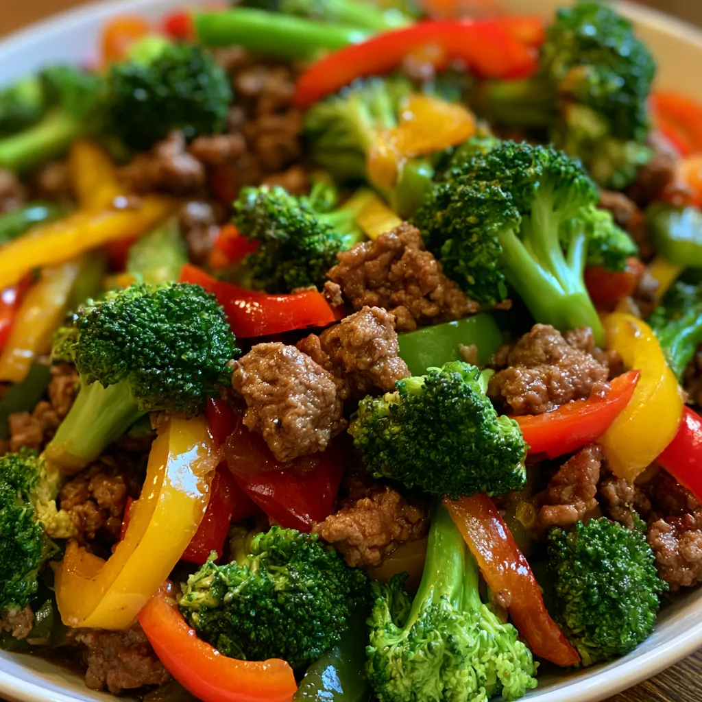 Easy Ground Beef Stir Fry
