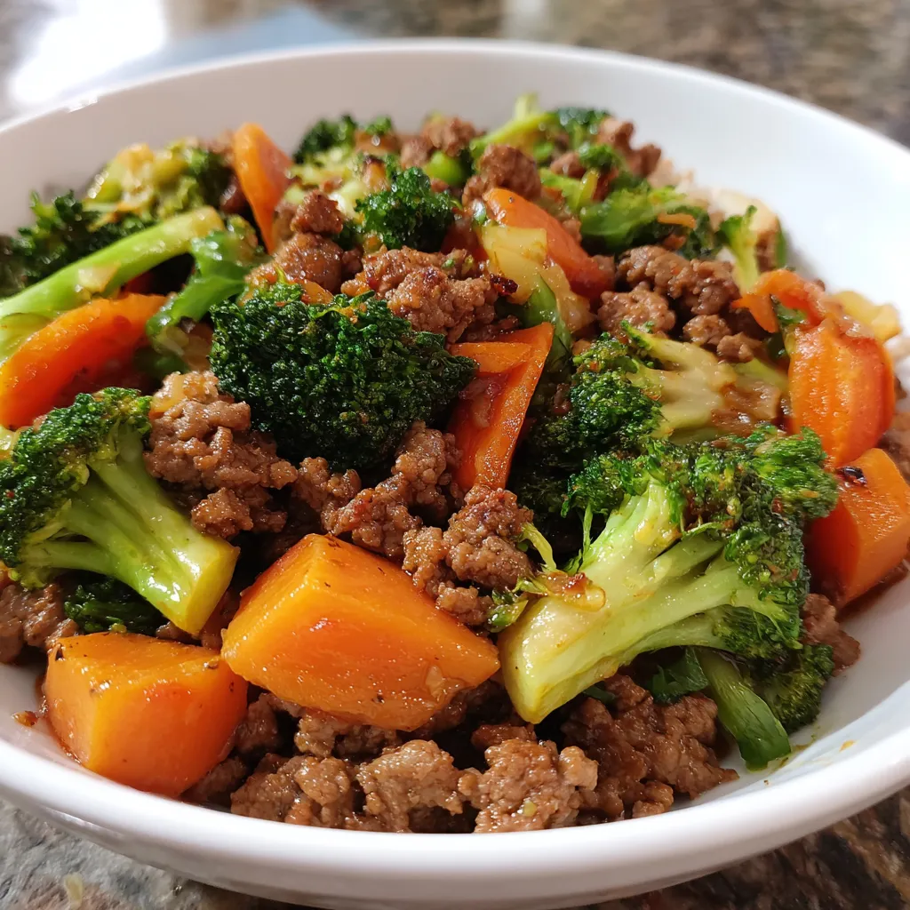 Easy Ground Beef Stir Fry