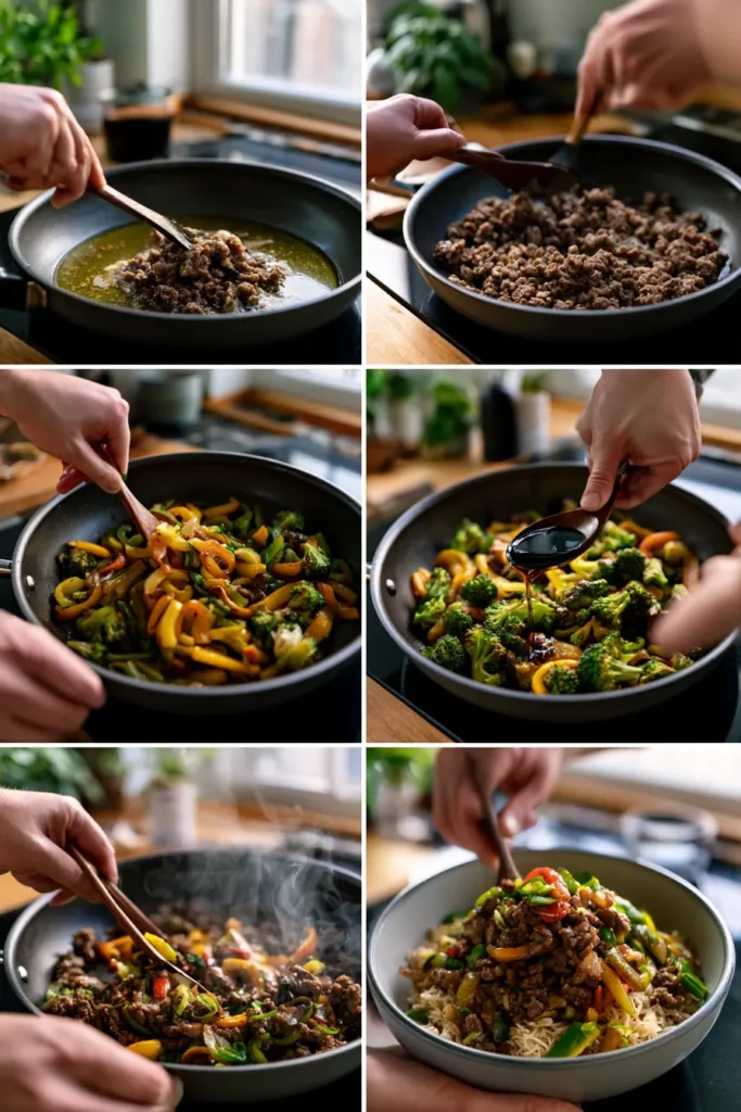 Easy Ground Beef Stir Fry