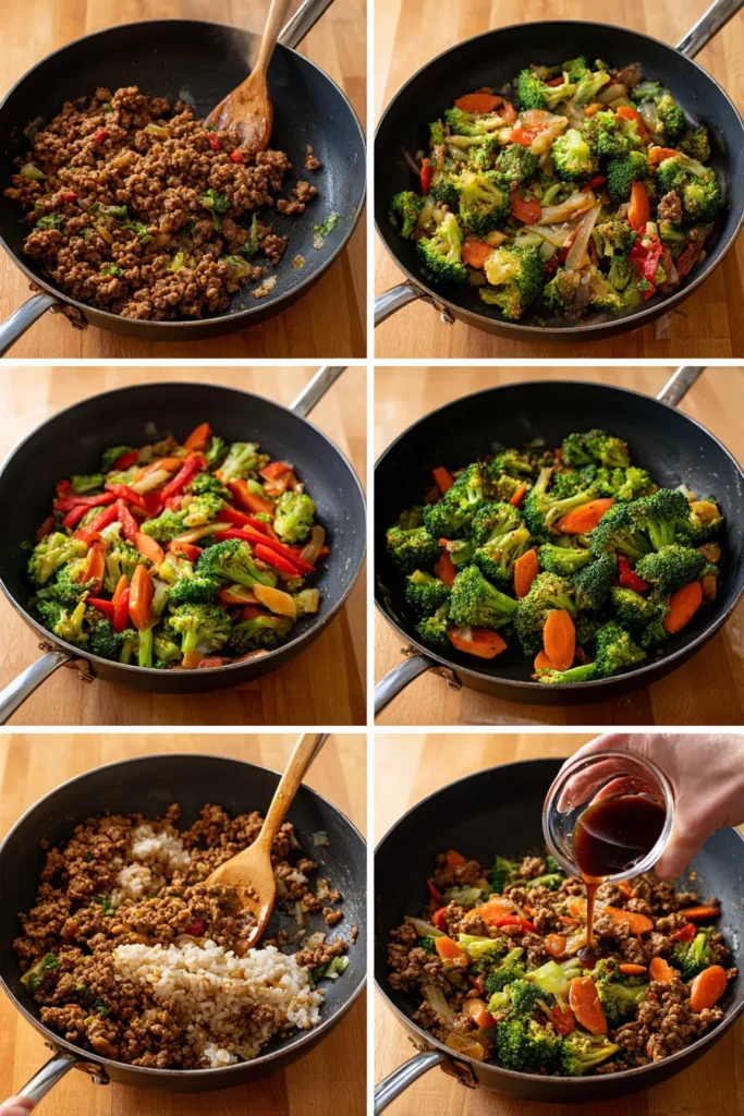 Easy Ground Beef Stir Fry