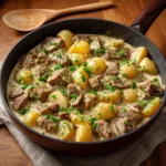 Easy One-Pan Creamy Meat & Potato Skillet