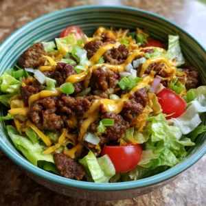 Easy Savory Smash Burger Bowl Recipe Easy ground beef lunch bowls ideas, Easy