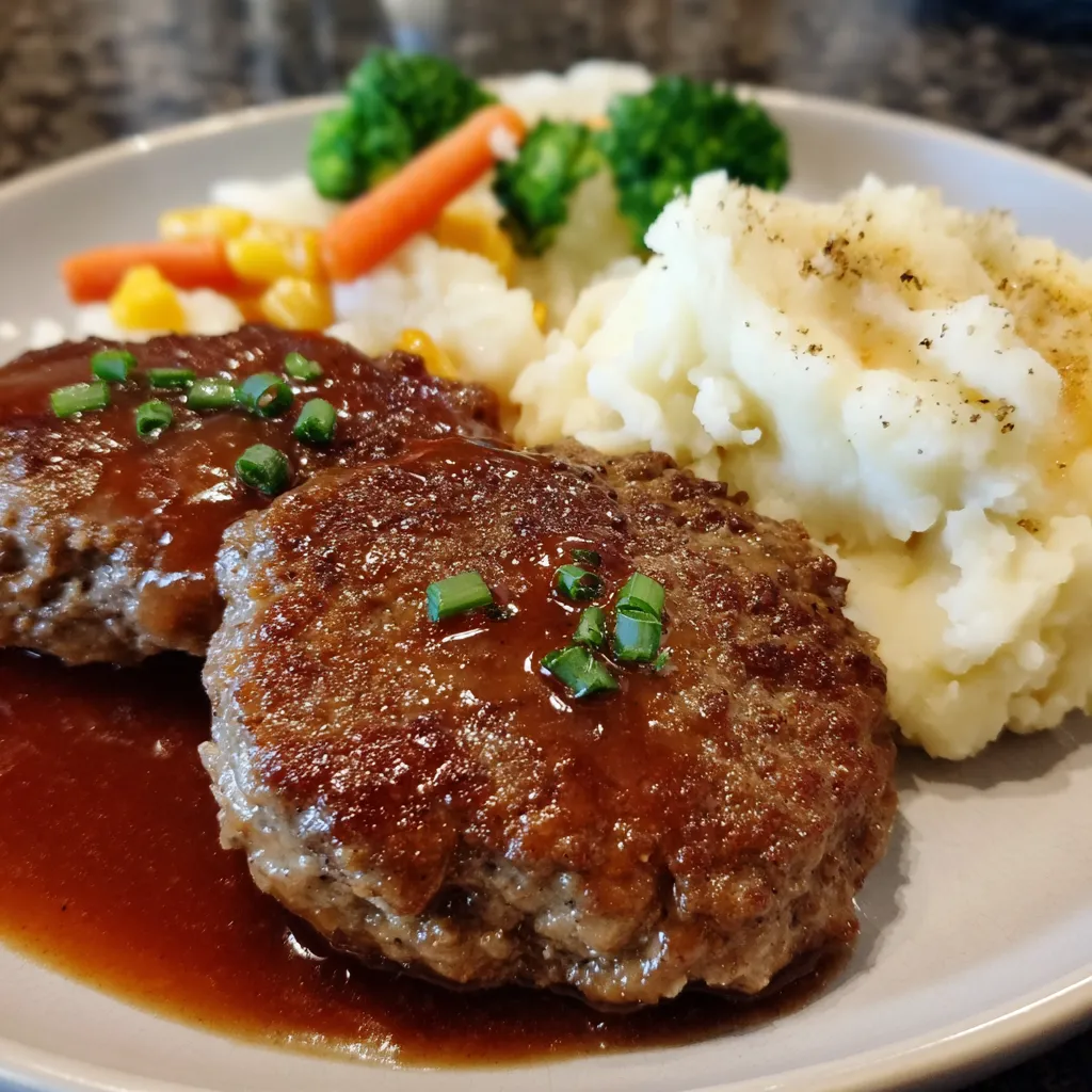 Easy Slow Cooker Salisbury Steaks