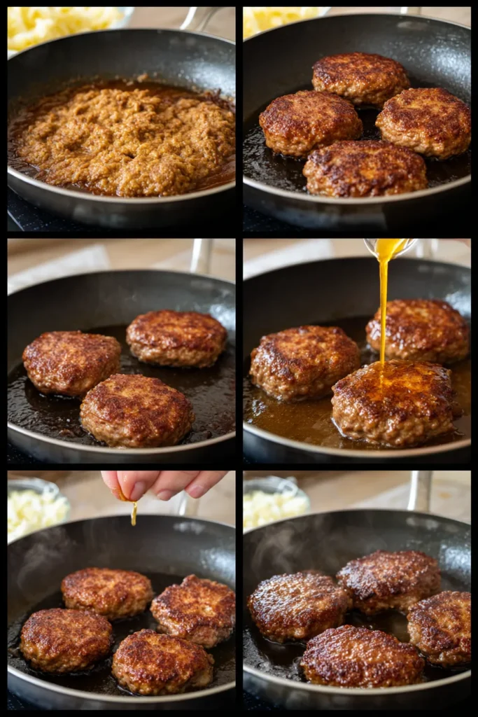 Easy Slow Cooker Salisbury Steaks