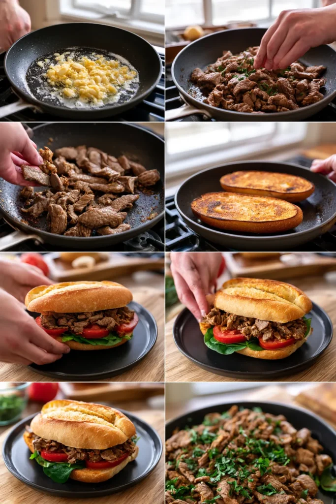 Easy Steak Sandwich Recipe