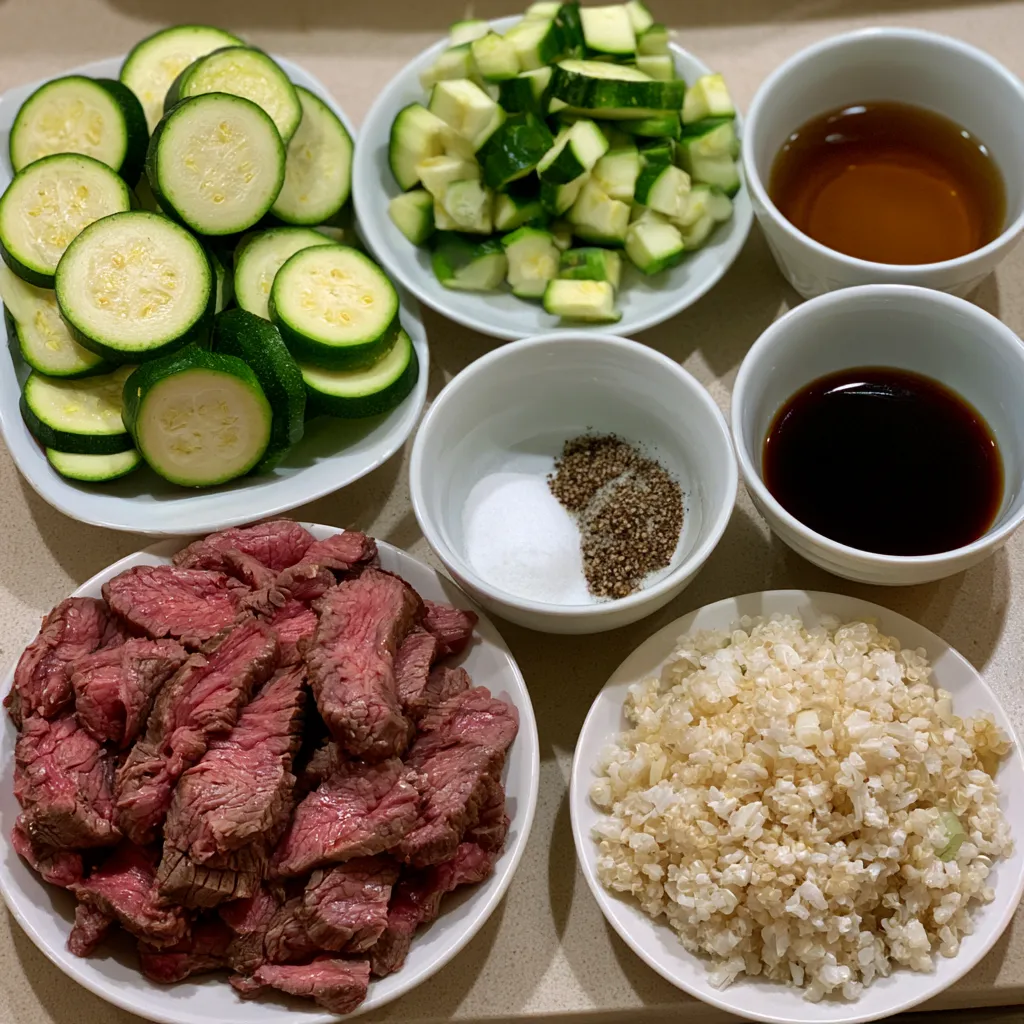Grilled Steak Bowl with Sauce