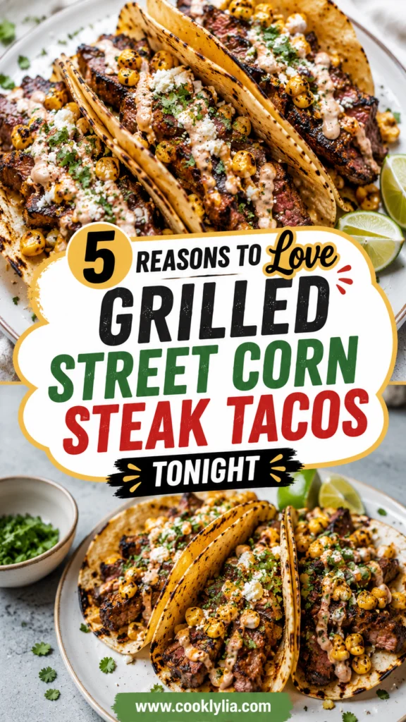 Grilled Street Corn Steak Tacos