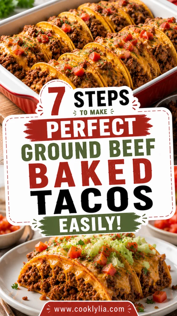 Ground Beef Baked Tacos