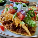 Ground Beef Baked Tacos