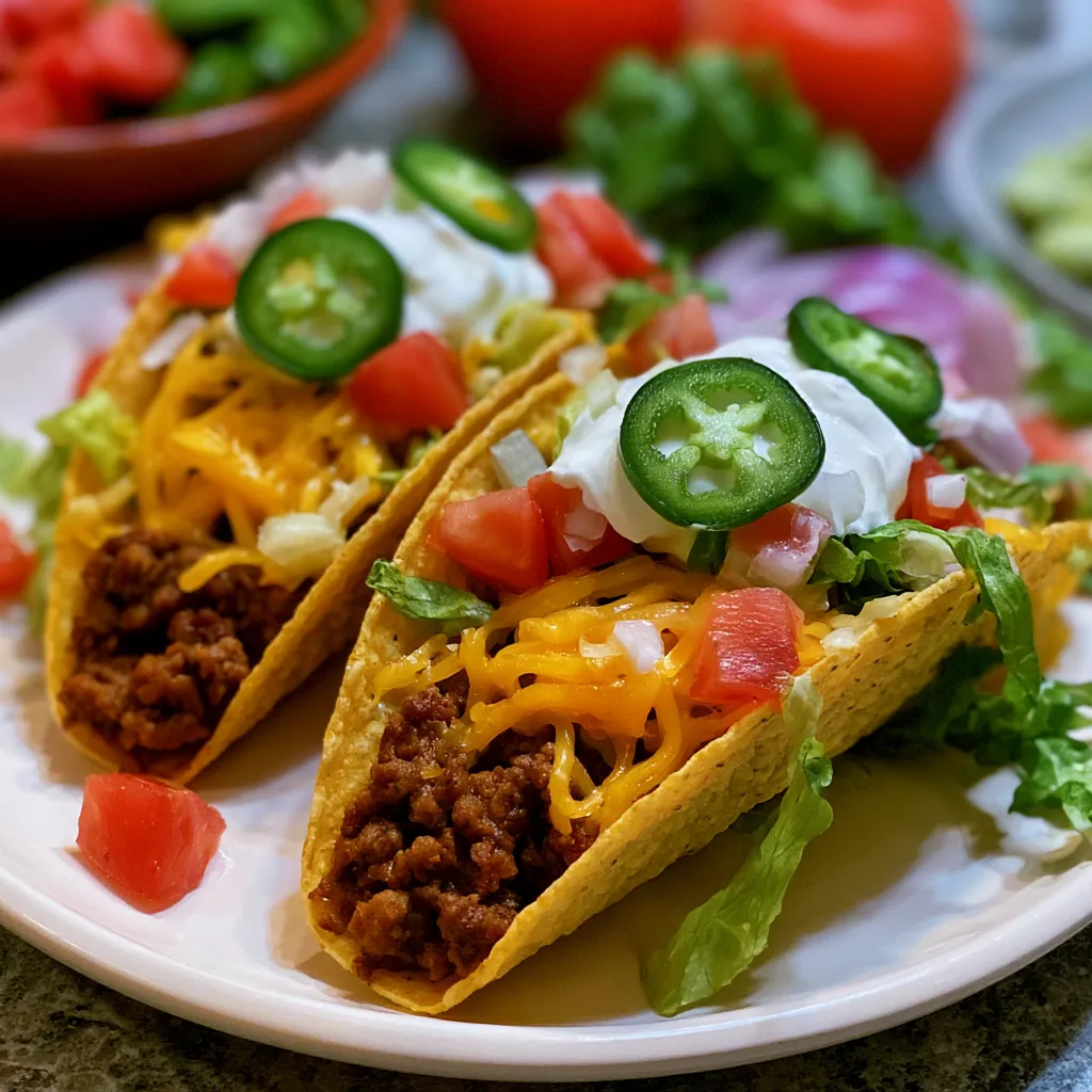Ground Beef Baked Tacos