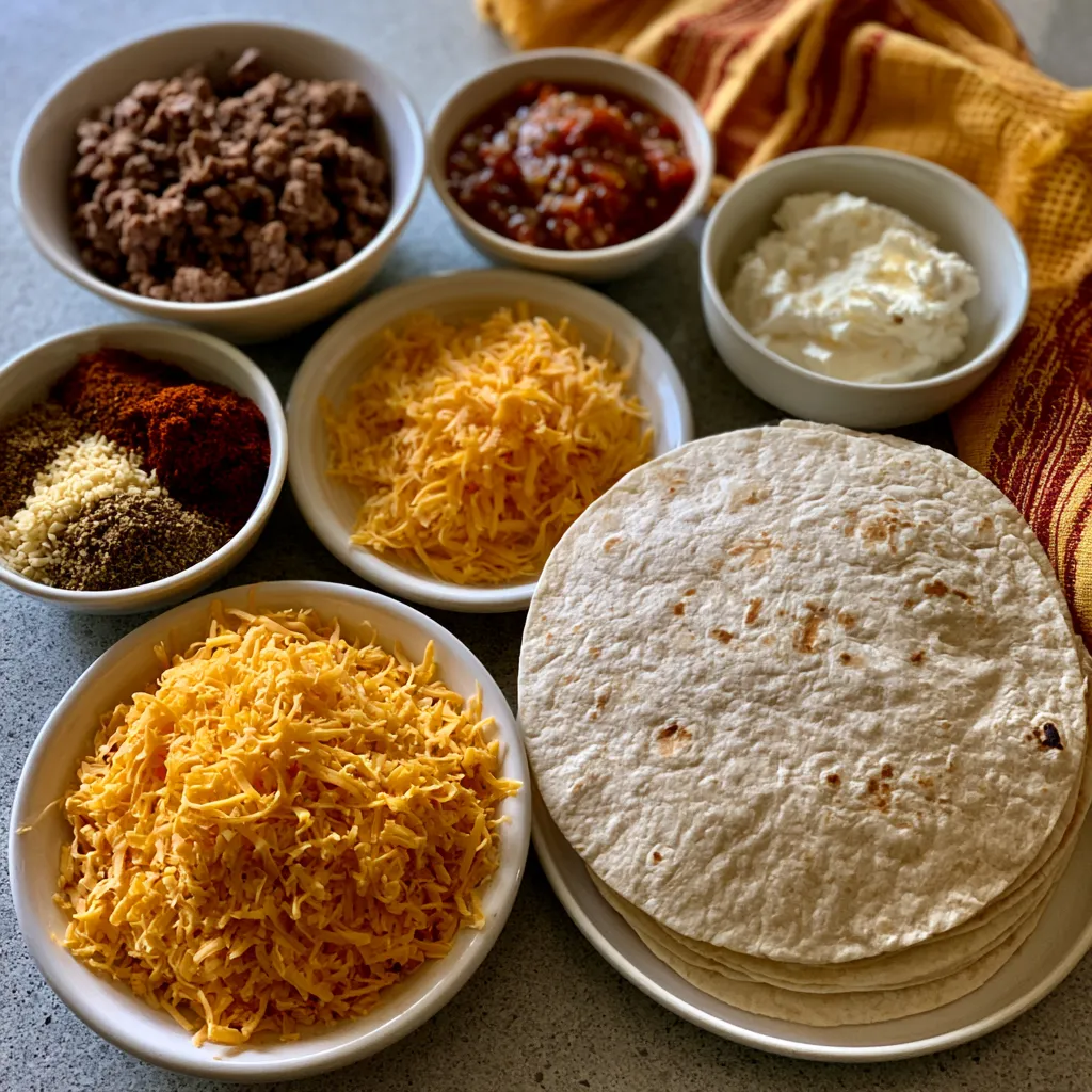 Ground Beef Quesadilla