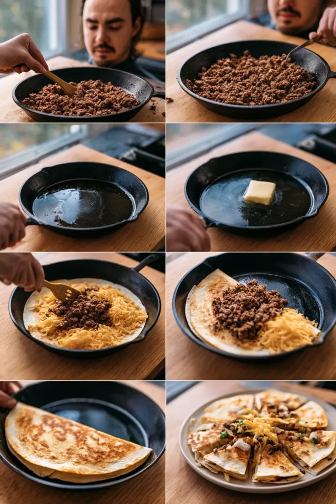 Ground Beef Quesadilla