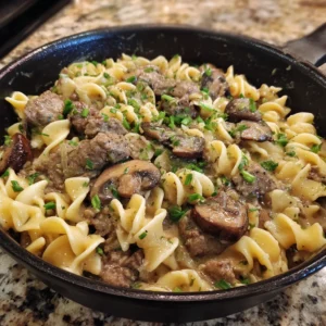 Ground Beef Stroganoff