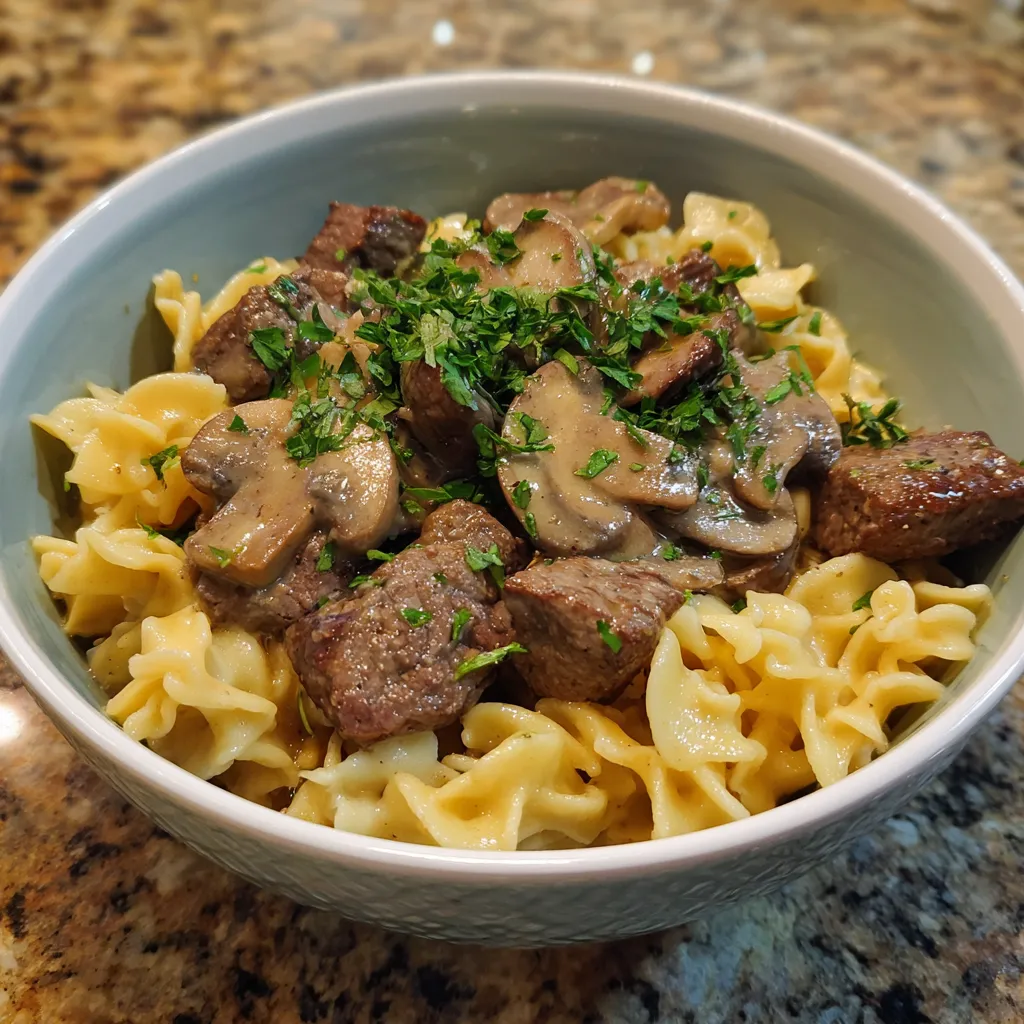 Ground Beef Stroganoff