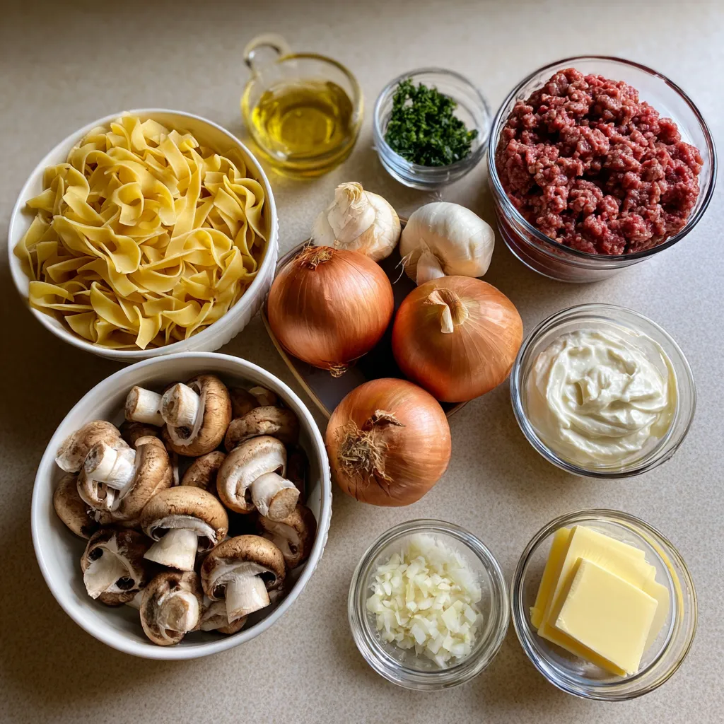 Ground Beef Stroganoff