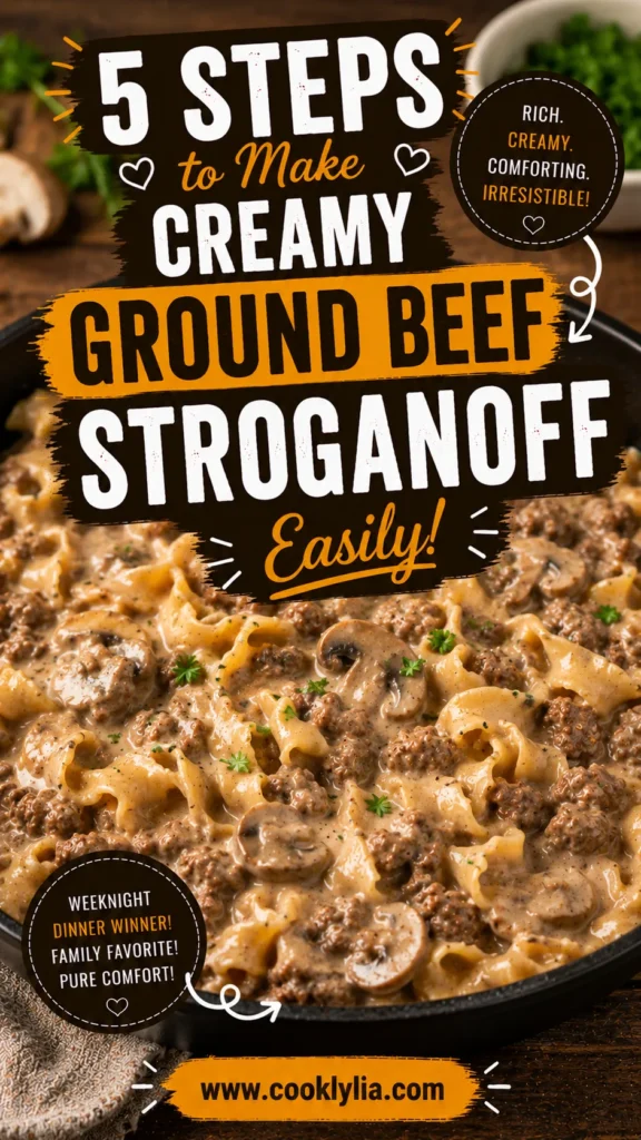 Ground Beef Stroganoff Recipe
