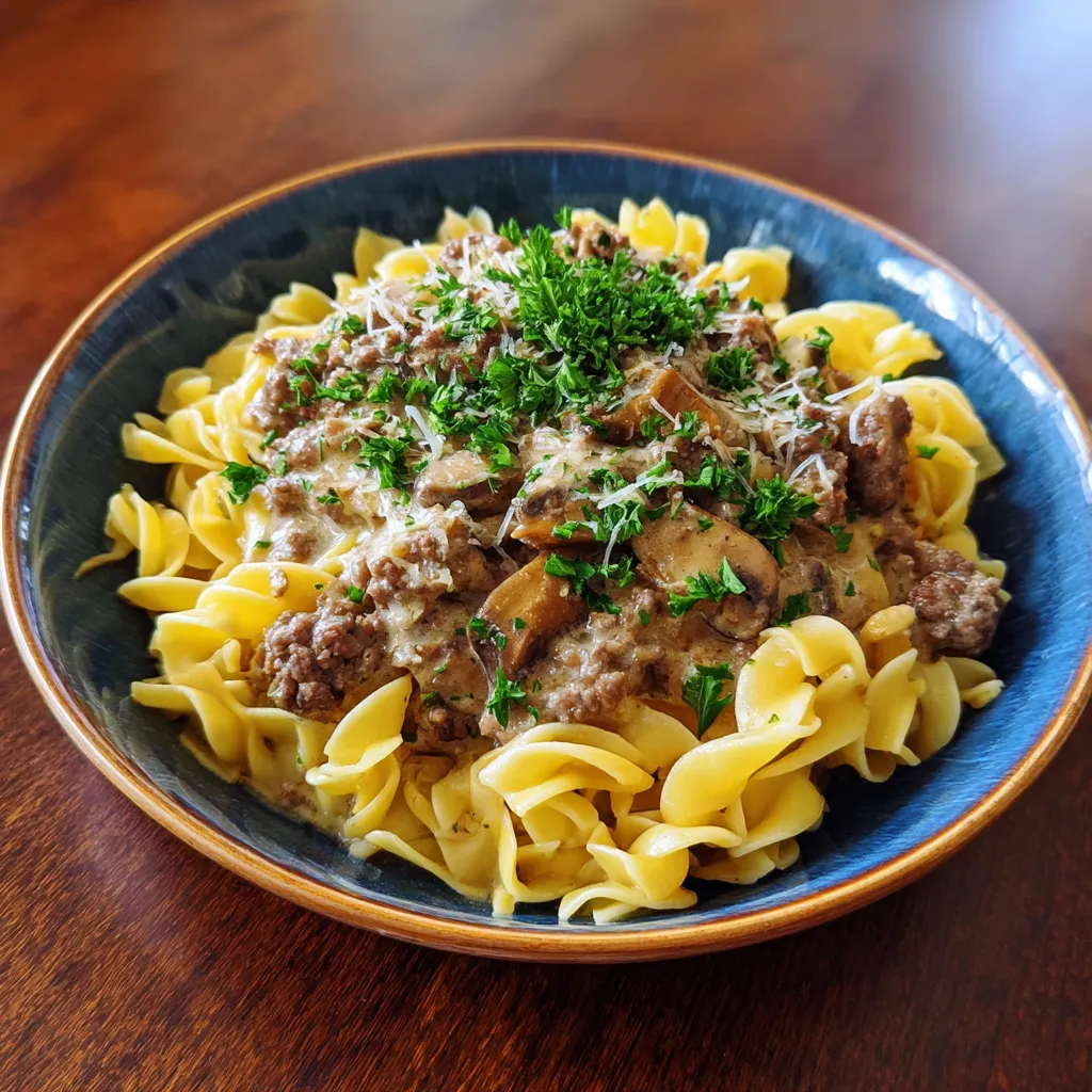 Ground Beef Stroganoff Recipe