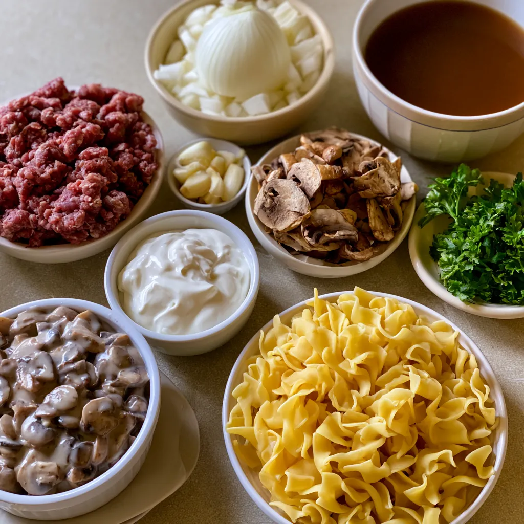 Ground Beef Stroganoff Recipe