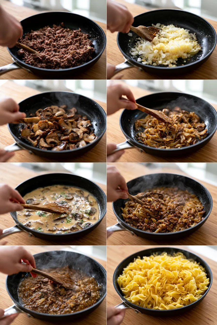Ground Beef Stroganoff Recipe