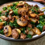 Ground Beef and Mushroom Skillet