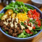 High Protein Cheeseburger Bowls