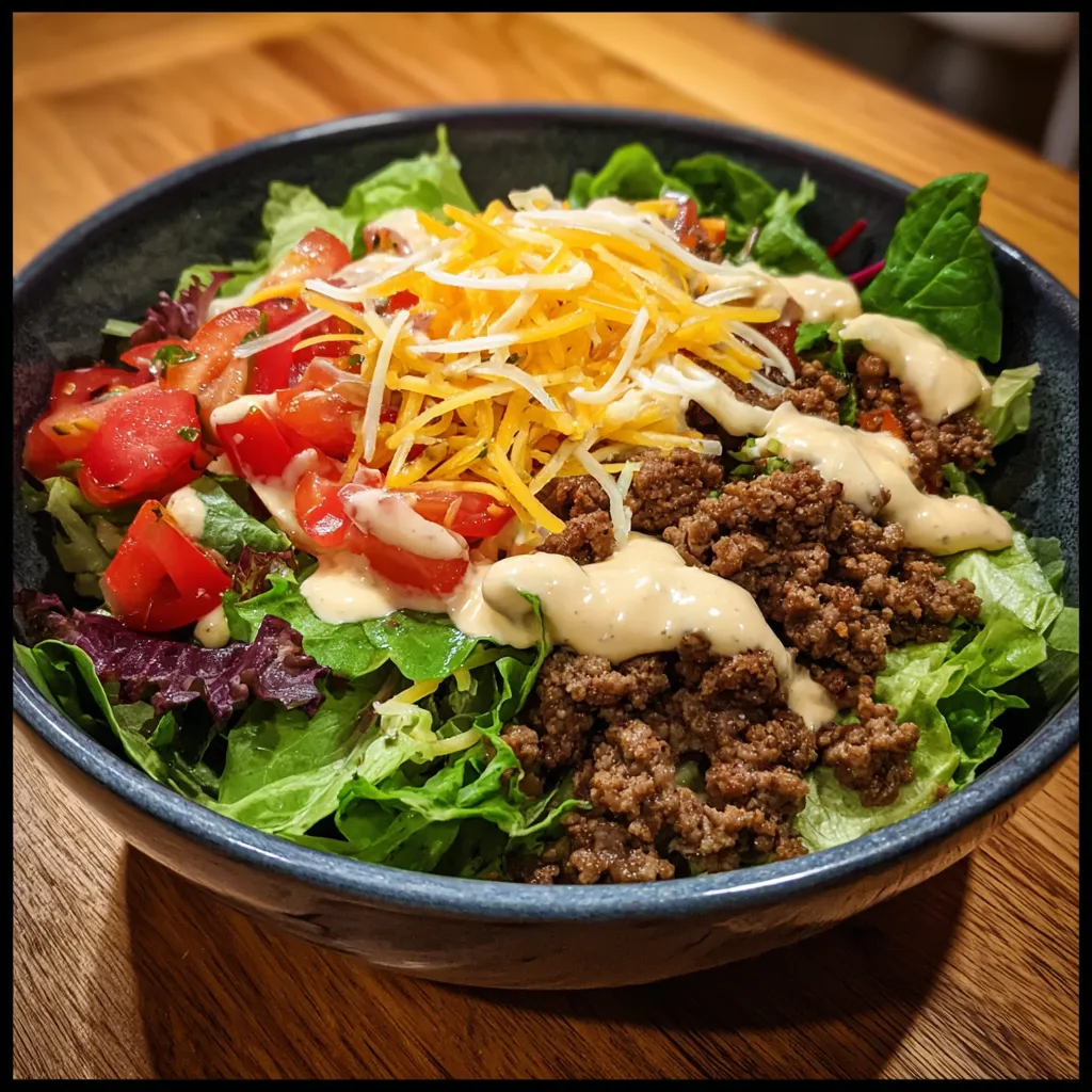 High Protein Cheeseburger Bowls