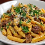 High Protein Creamy Beef Pasta