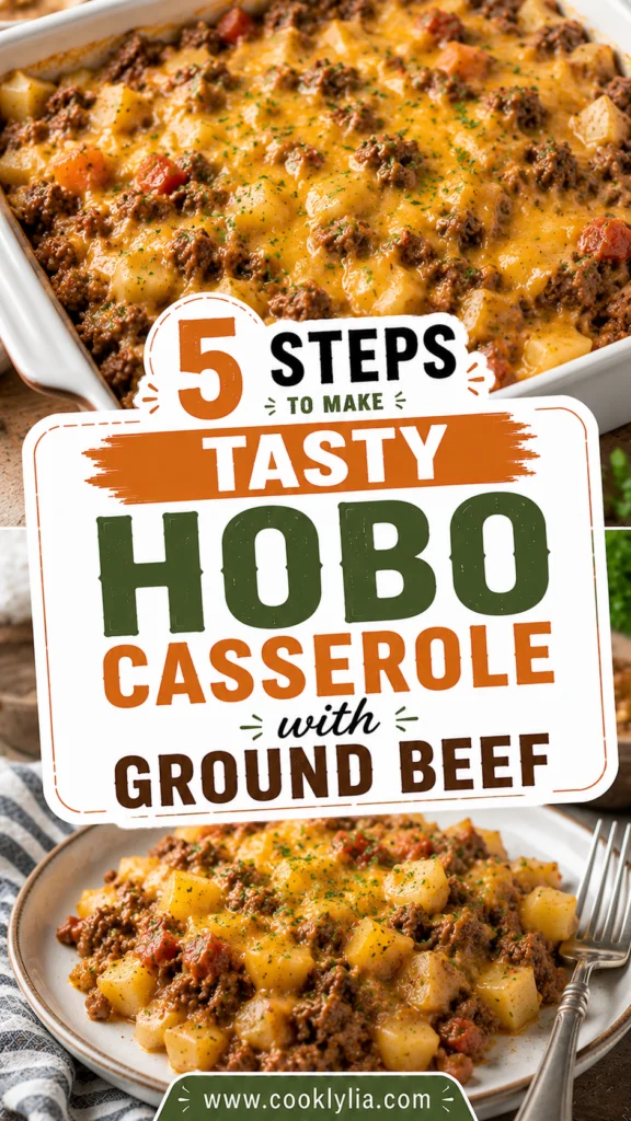 Hobo Casserole with Ground Beef & Potatoes