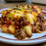 Hobo Casserole with Ground Beef & Potatoes