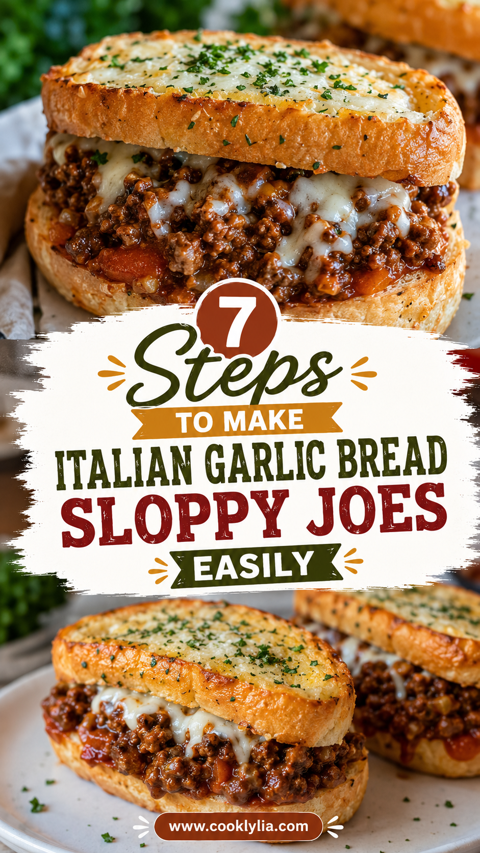 Italian Garlic Bread Sloppy Joes