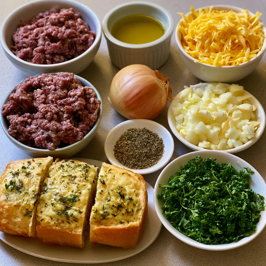 Italian Garlic Bread Sloppy Joes