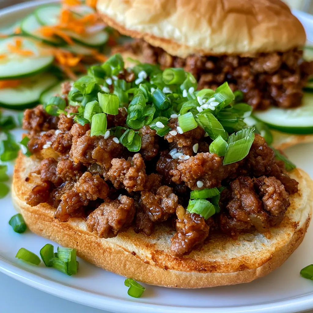 Korean Beef Sloppy Joes