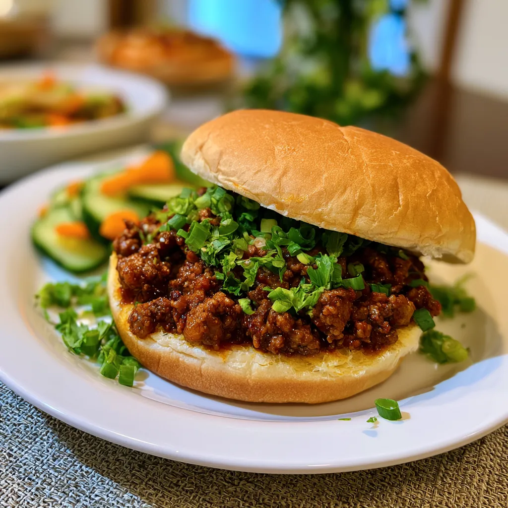 Korean Beef Sloppy Joes