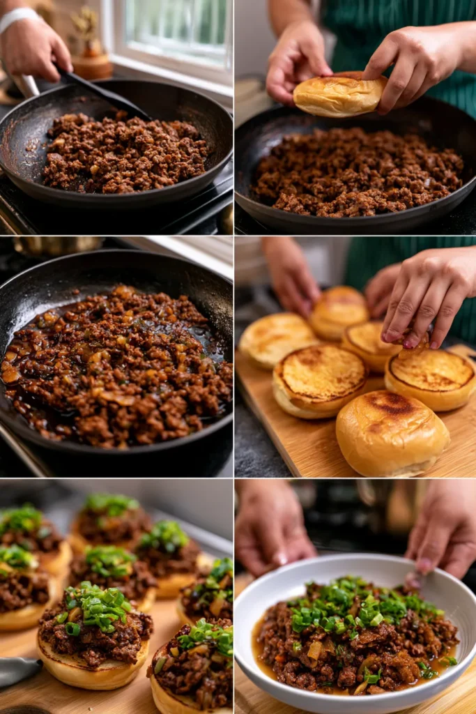 Korean Beef Sloppy Joes