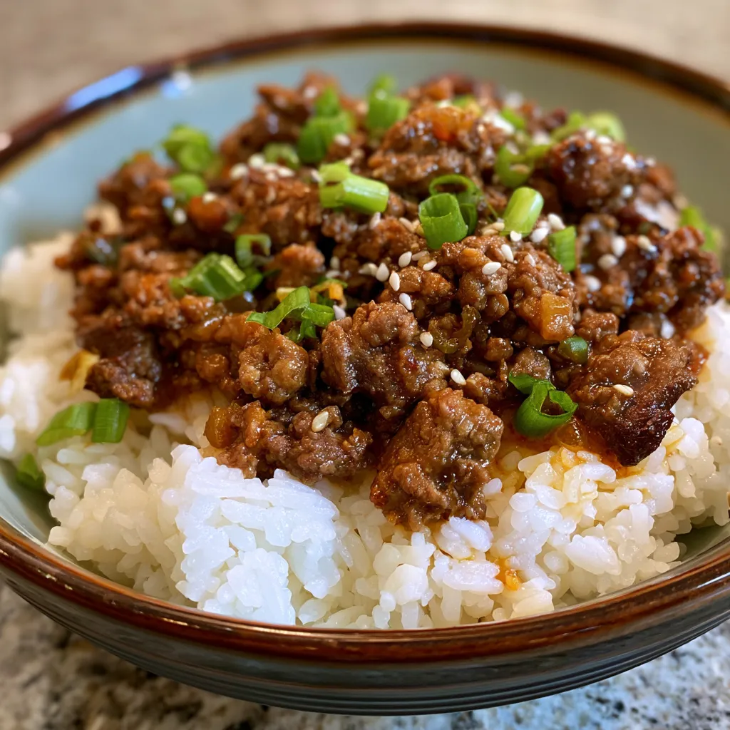 Korean Ground Beef Bowl