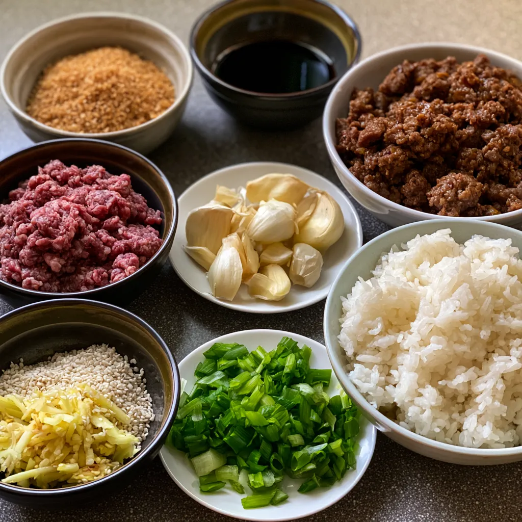 Korean Ground Beef Bowl