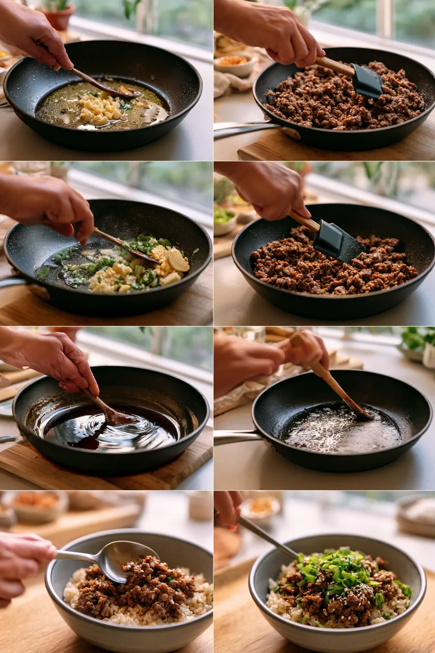 Korean Ground Beef Bowl