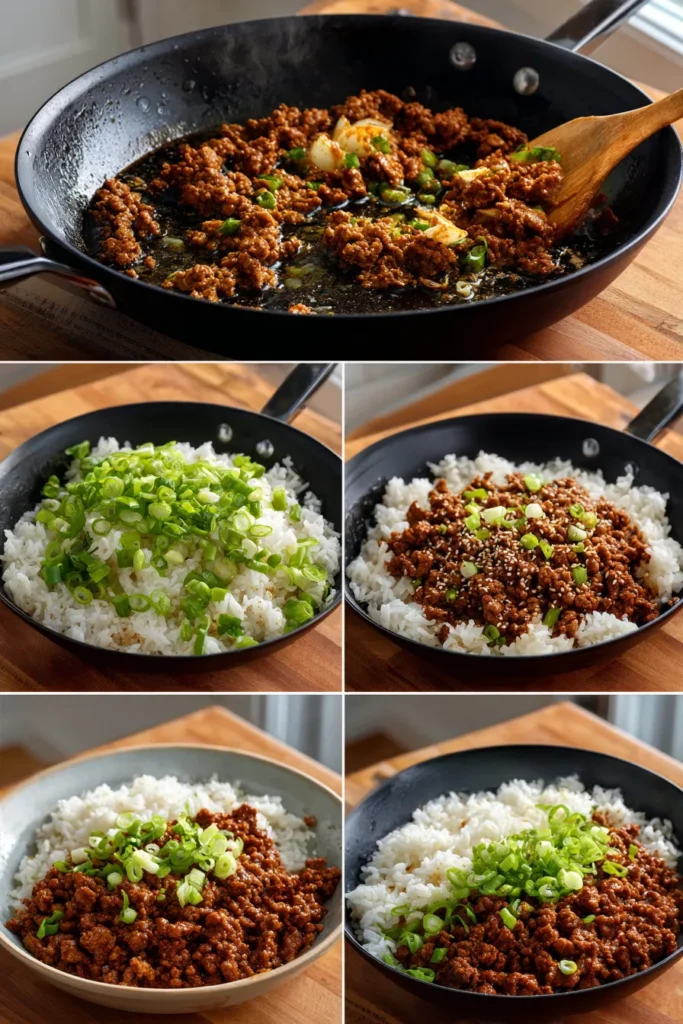 Korean Ground Beef Rice Bowl