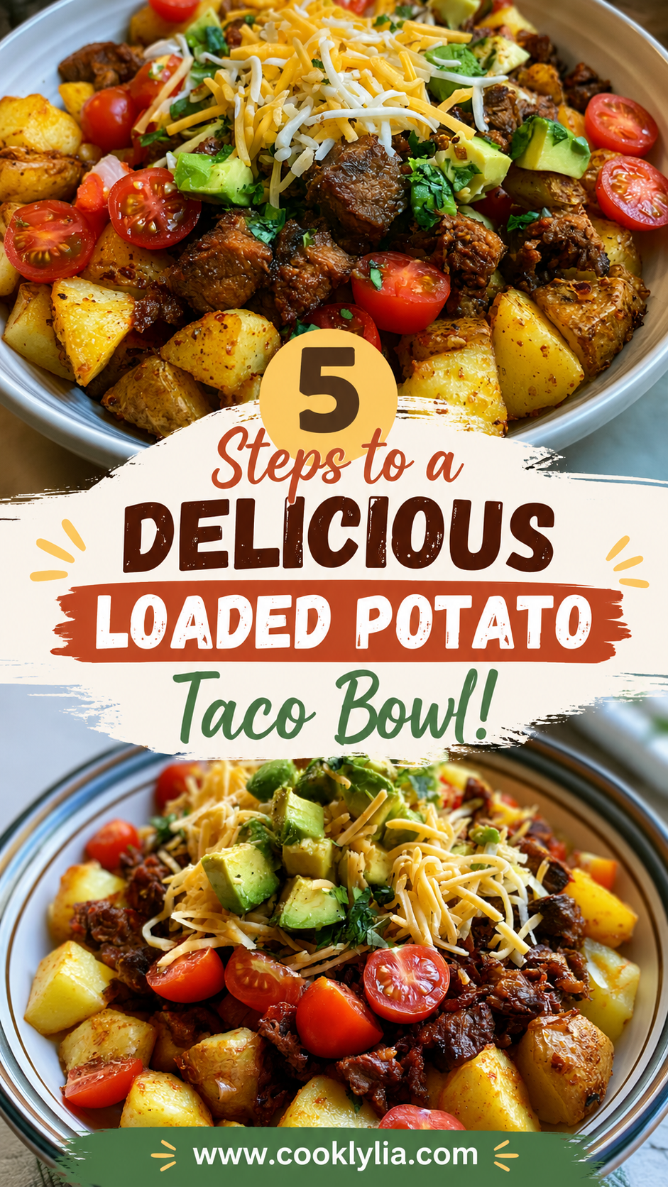 Loaded Potato Taco Bowl