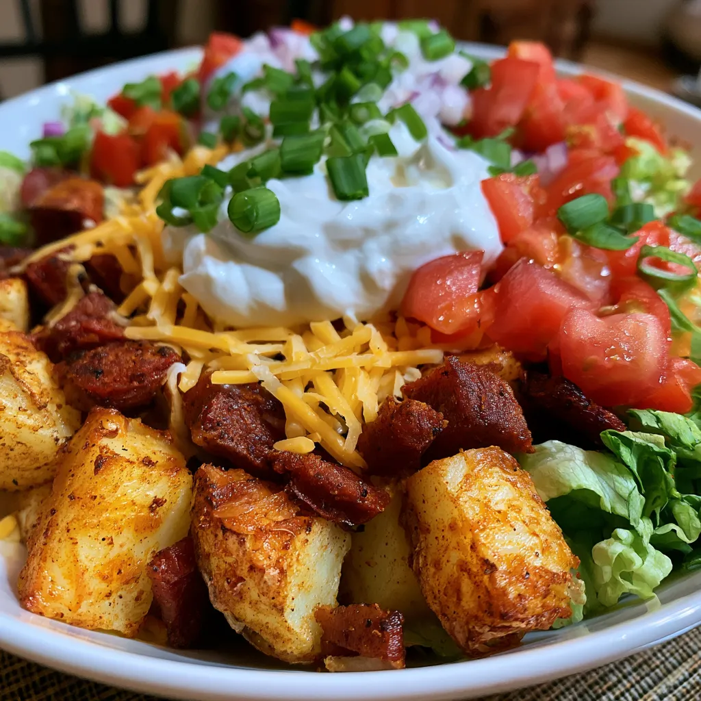 Loaded Potato Taco Bowl