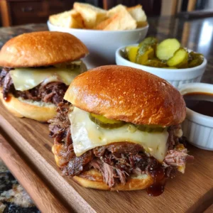 Mississippi Pot Roast Burgers