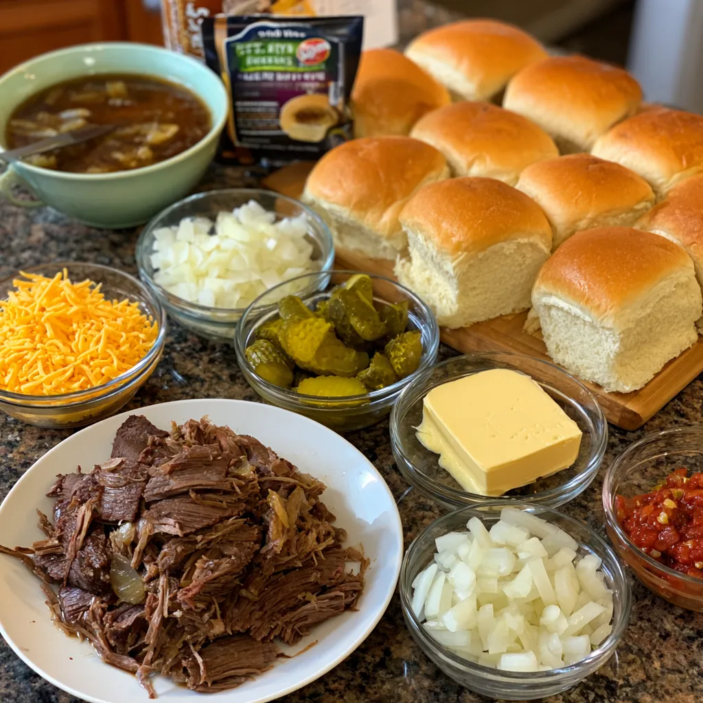 Mississippi Pot Roast Burgers