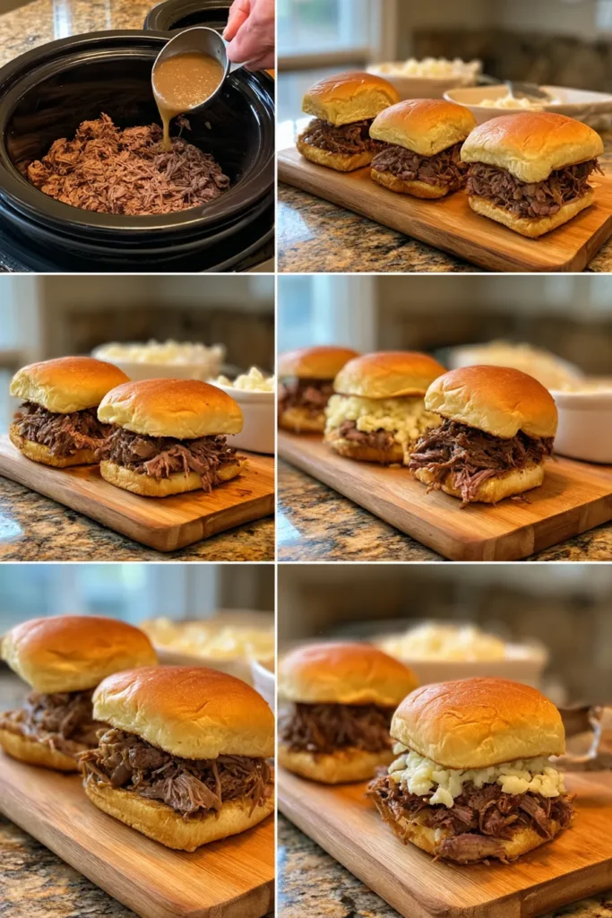 Mississippi Pot Roast Burgers